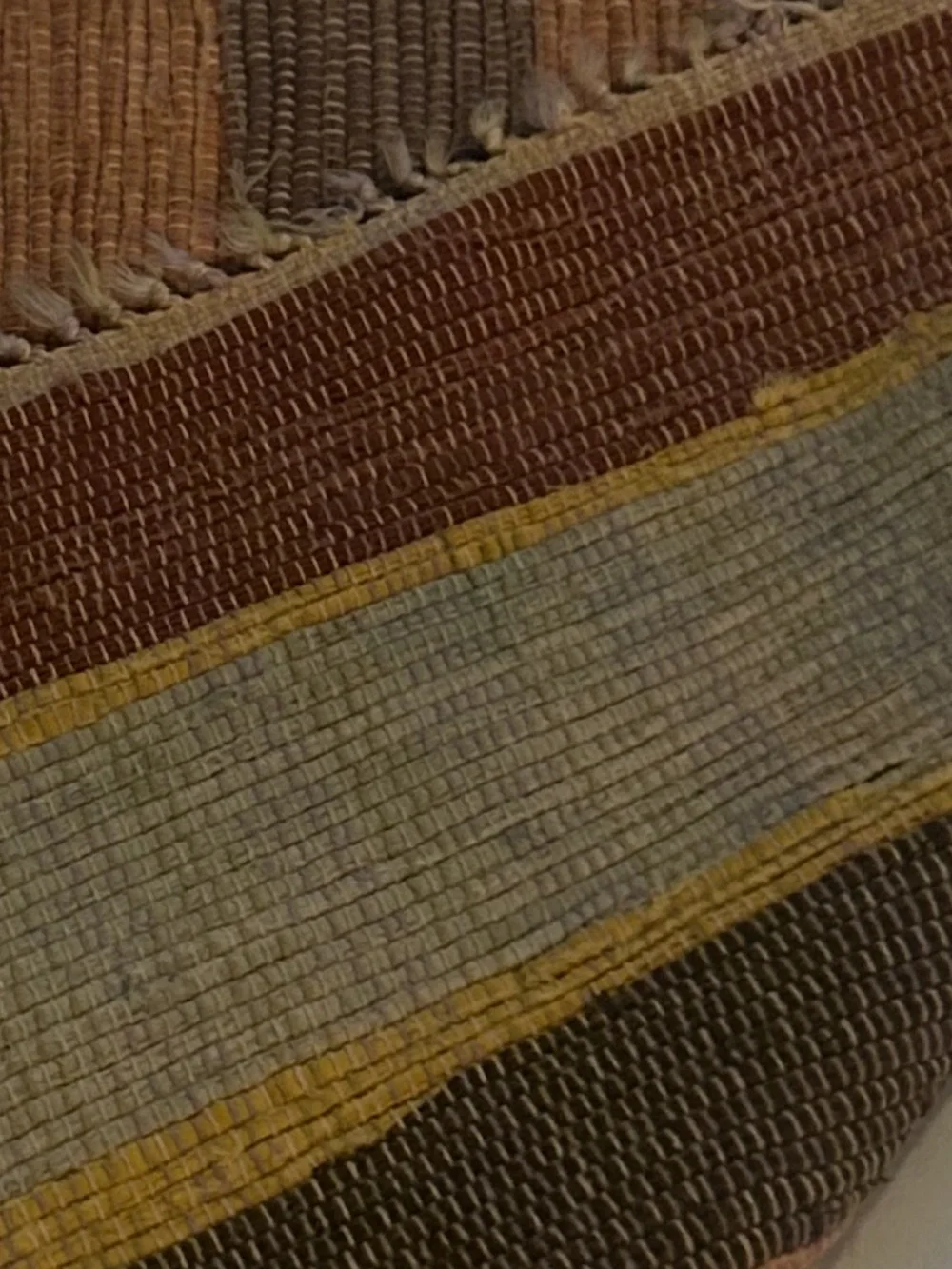 Handwoven Striped Accent Rug - Multi Color